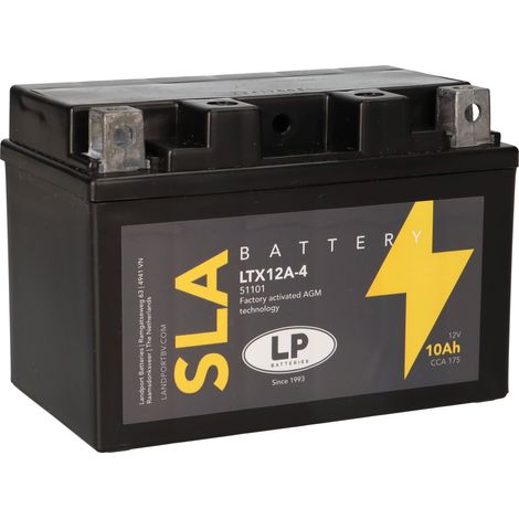 Batterie AGM SLA 12V 10Ah für Motorrad Startbatterie MS LTX12A-4 (1/5)