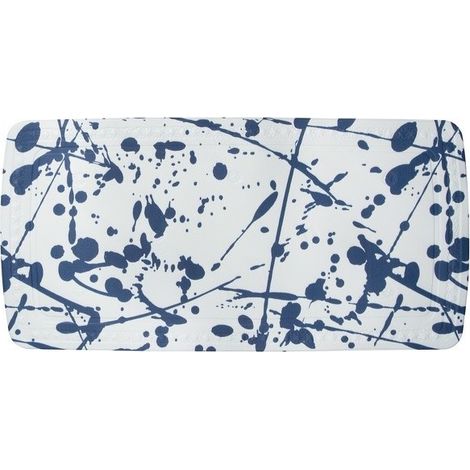 Tapis Fond de de baignoire PVC BANG 71x36cm Bleu Spirella (1/2)