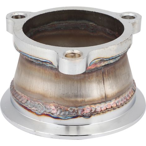 Bride d'adaptation de tuyau de descente turbo en acier inoxydable T3 vers adaptateur à bride en V de 3 pouces, compatible avec GT2560R (1/5)