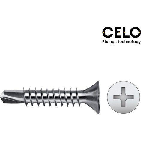 Schachtel mit 250 Einheiten PHILIPS-Senkbohrer Ø3,5 x 25 mm, verzinkt