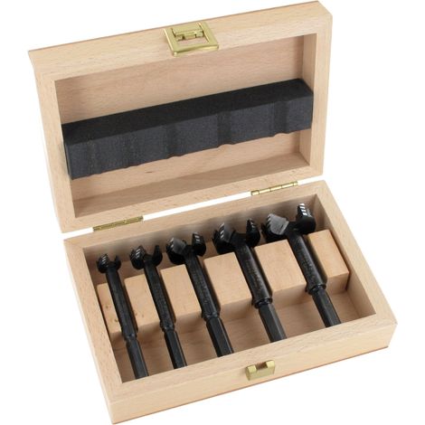FAMAG Bormax 2,0 WS-Forstnerbohrersatz 5-teilig D=15,20,25,30,35mm im Holzkasten (1/10)