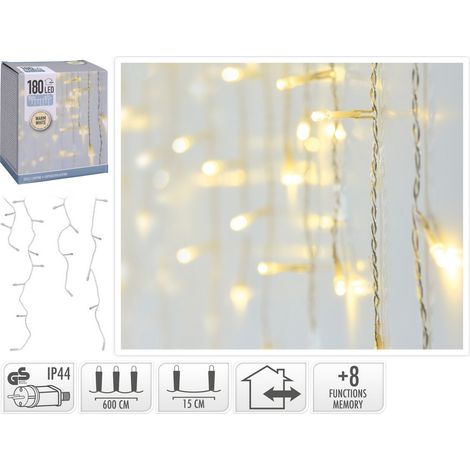 TENDA LUMINOSA 180 LED BIANCO CALDO