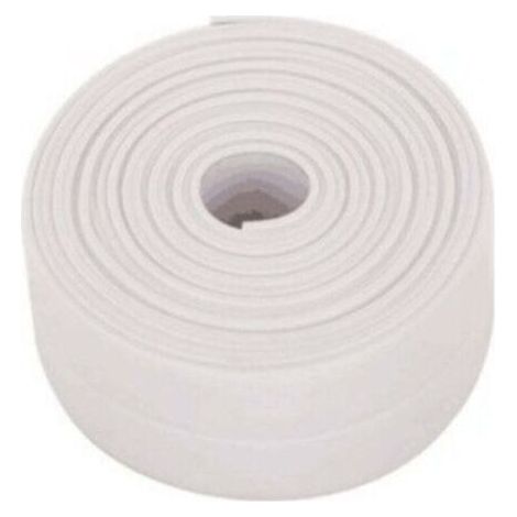 Pair 1PC(Blanche)Rouleaux Bande d'étanchéité Imperméable,Joint Salle de Bain,PVC Ruban de Calfeutrage Autocollant pour Cuisine,Toilettes WC,Baignoire (1/4)