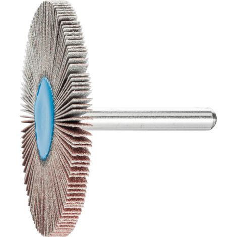 PFERD TOOLS Korund Fächerschleifer F Ø 60x5 mm Schaft-Ø 6 mm A150 für Feinschliff und Finish 10 Stk (1/4)
