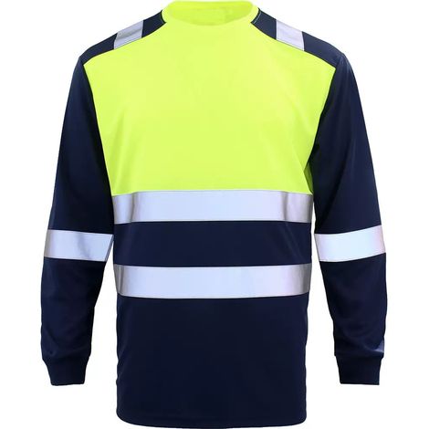 Chemise de sécurité haute visibilité, vêtement de travail respirant pour l'été. Jaune fluorescent, taille XXXL