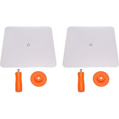 330x330mm Lot de 2 Truelles à Plâtre Légères avec Lame en Aluminium, Poignée Confortable, Bords Lisses et Coins Arrondis pour Maçonnerie, Cloisons Sèches, Plaques de Plâtre (1/5)