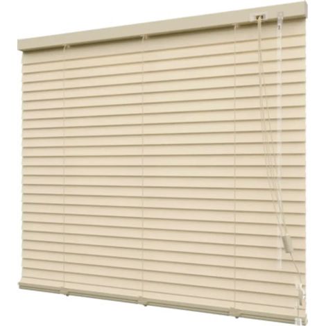 Store occultant SOLUNA DIM-OUT en aluminium, beige, 50x170 cm, avec 20% de lamelles supplémentaires pour une meilleure occultation. (1/5)