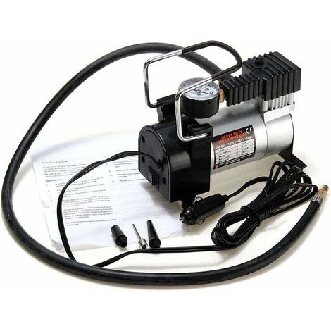16x8x11cm Portable Anti-pincement Mini compresseur d'air pompe de gonflage de pneu électrique 12V 120PSI pompe robuste pour vélo/voiture/coffre