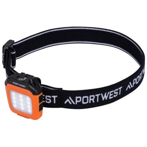 Luz LED multifunción para gorras recargable por USB PORTWEST PA74