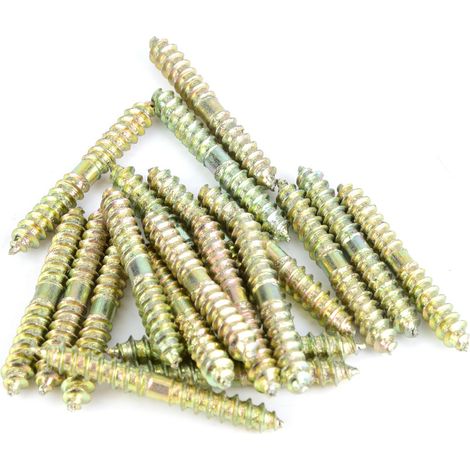Doppelseitiger Holznagel – Set mit 20 verzinkten Holzschrauben, 5 x 40 mm, für Tischler- und Möbelmontage (1/5)