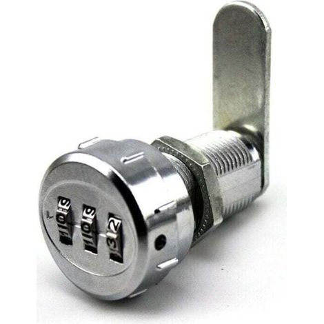 Code Lock, Mechanical Digital Drawer Cabinet Lock, 3-Digit Combination Code in Zinc Alloy for Wardrobe, Cupboard, Drawer, Mailbox (1723mm Wooden Wardrobe) (1/4)