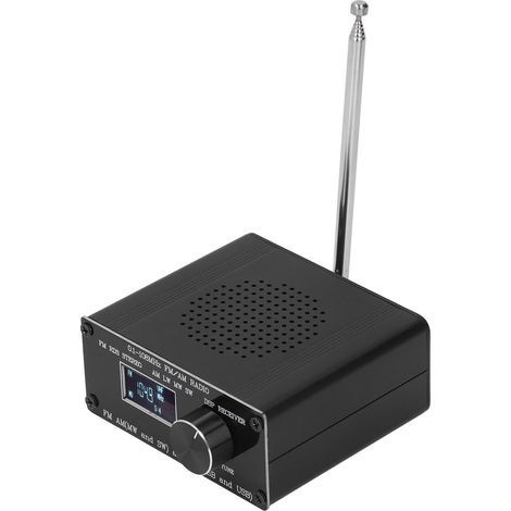 Récepteur radio multibande (FM, AM, BLU), écran 0,96 pouce, ports de chargement SMA et USB, kit d'accessoires (1/5)