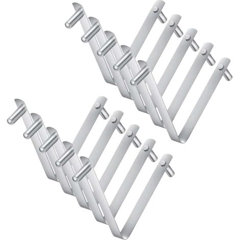 Pinzas para cepillos de piscina, juego de 10 piezas, acero inoxidable  Pinzas mariposa para pértigas de piscina, aspiradoras, rastrillos, escobas, estanques, hogar, exteriores, jardines y salpicaderos (1/5)
