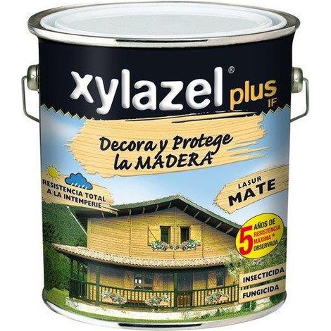 Protector Madera Lasur Xylazel Plus Mate Ebano 5L