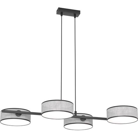 Lampada a sospensione DRUMZ grigio-nera 4xE14 Emibig (1/5)