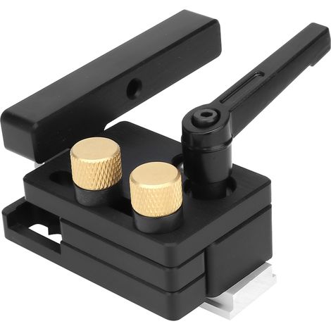 2 butées de rail d'onglet gauche/droite pour le travail du bois, limiteur de positionnement pour rail de guidage.