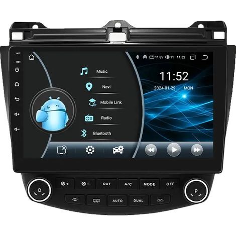 Sistema multimedia CarPlay con funciones de control por voz, compatible con Honda Accord 7 2003-2007, W5 4G 64GAI AHDC2 (1/2)