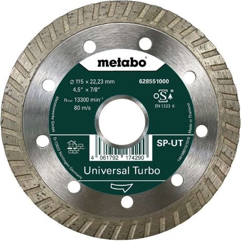 Metabo - Disco de corte de diamante para materiales de construcción 115x22,23 mm 628551000