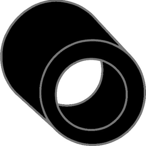 MACO Anschlagpuffer Soft 20 mm hoch Schwarz