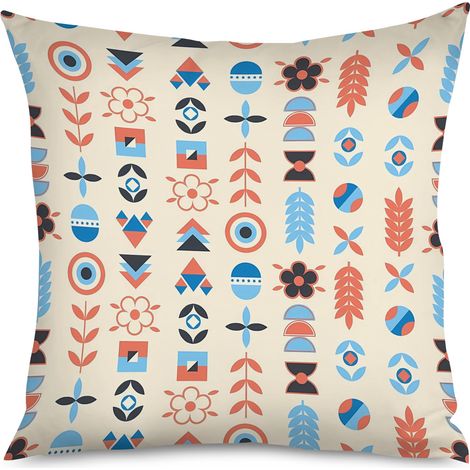 Housse de Coussin décoratif motifs médinas, marocain (1/5)