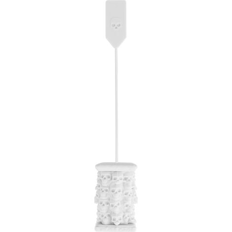 Passoire à thé silicone grise en forme de crâne originale, infuseur détachable pour maison, filtre à thé réutilisable