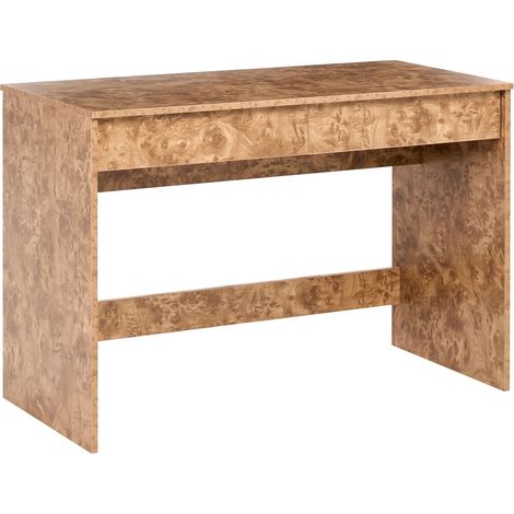 Schreibtisch RONDANE 110 cm x 50 cm Wurzelholz Optik (1/5)
