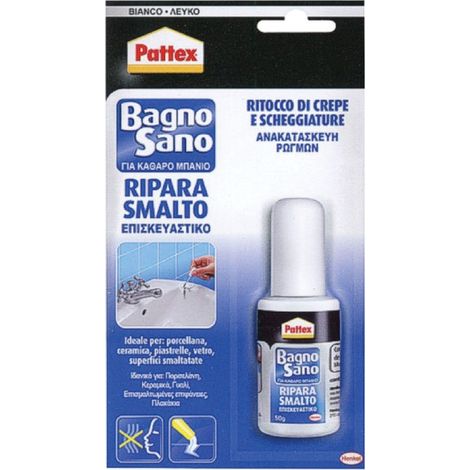 RIPARA SMALTO 'BAGNO SANO' gr. 50- 6 pezzi - PATTEX
