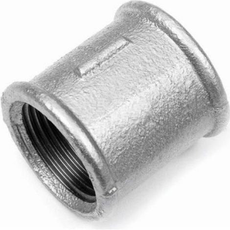 Manchon Galvanisé - 2 1/2 Pouces - Raccord Fonte Malléable W400-05 - Filetage R Rp - Pour Transfert Liquides - 1 Pièce