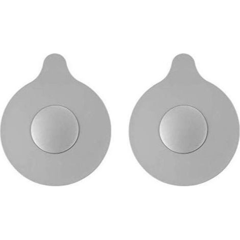 Bathtub drain plug, universal soft silicone drain plug, suitable for bathtubs, kitchen sinks, laundry rooms, gray, 2 pieces (1/5)