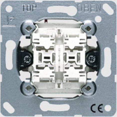 Meccanismo interruttore doppio pulsante 10AX 250V JUNG 539U (1/3)