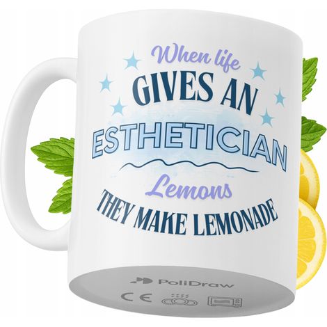 Lustige Tasse für Kosmetikerinnen – Kaffee- oder Teetasse mit witzigem Textdesign – ideal für Geburtstage, Namenstage, Feiertage und besondere Anlässe. Hochwertige Tasse für Zuhause, Büro und Arbeit. 