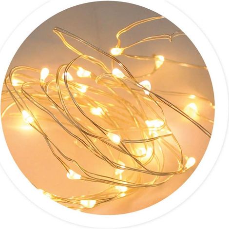 Ghirlanda di filo LED 9,9M 8 funzioni Luce calda