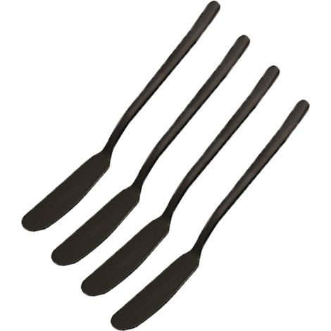 Spatule À Fromage - Couteau À Beurre - Petit Couteau À Sandwich - Couteau À Confiture - Acier Inoxydable - 16,5 cm - Lot De 4
