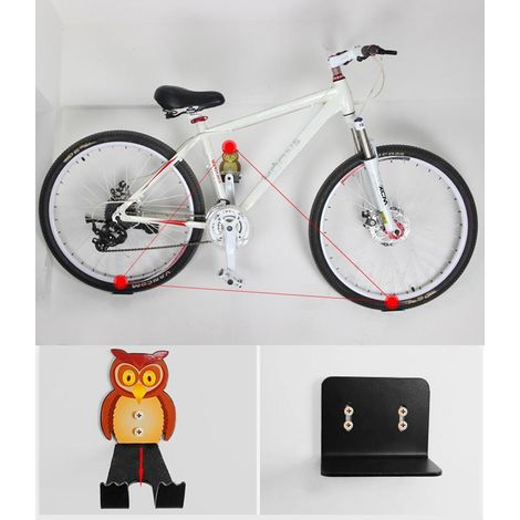 Support mural vélo, accroche-pédale pour rangement, fixation garage murale pour bicyclette. (1/5)
