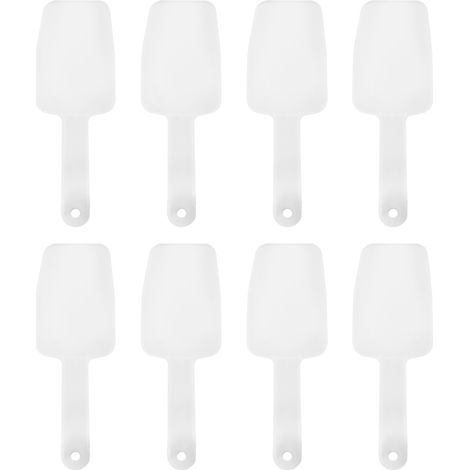 8Cuillères Mini en PP Plastique Pelle Grattoir à Glace pour Aliments, Noix, Farine, Dessert, Usage Cuisine Maison (1/5)