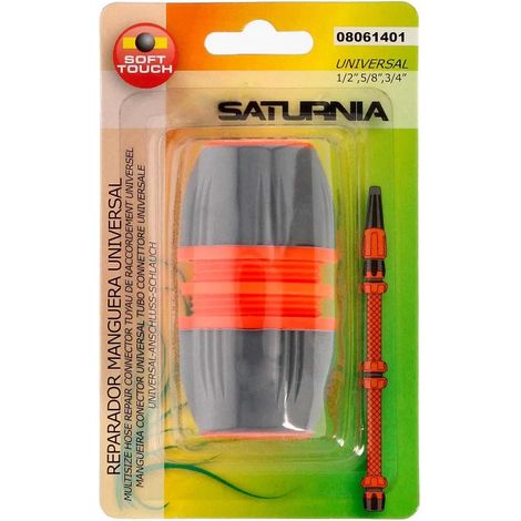 reparador universal mangueras 1/2 5/8 y 3/4. facil de usar, plastico soft touch. (1/3)