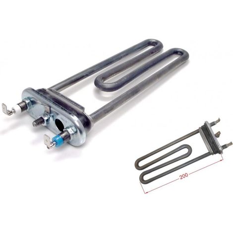 RESISTENZA LAVATRICE BOSCH SIEMENS 2000 Watt 20 CM MAXX con foro NTC