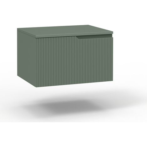 Base con top 1 cestone ZIP verde salvia (1/2)