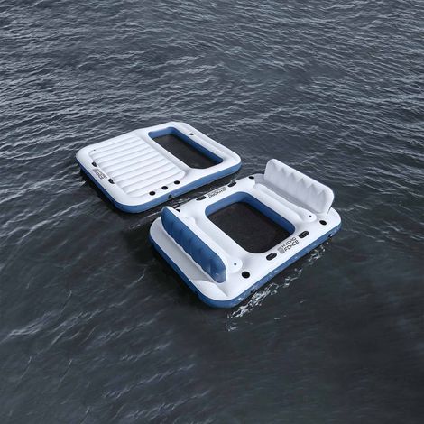 Isola galleggiante Hydro-Force 2 pcs Bianco e Blu PVC Bestway (1/5)