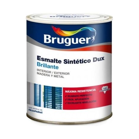 Esmalte sintetico Bruguer Dux Brillante Gris plata 750 Ml