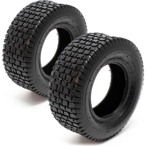 Set 2x cubiertas ruedas tractor cortacésped 13x5.00-6 Ruedas segadora jardín Accesorios jardinería