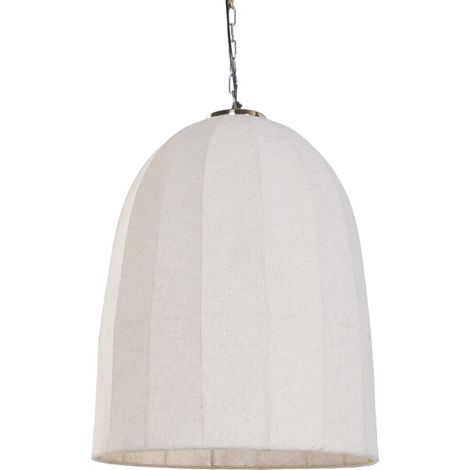 Lampara Techo Algodon Hierro 50X50X70 Campana (1/5)