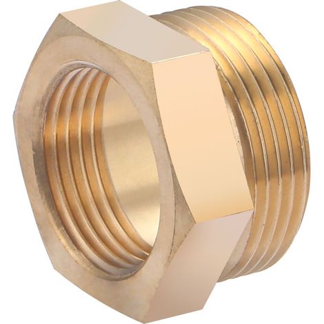 QUICK PLOMBERIE Mamelon à visser laiton M 33 x 42 pour tube en cuivre (1/4)