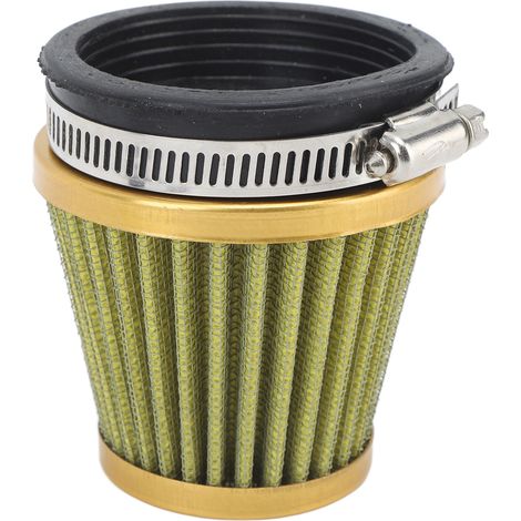 60-mm-Schraubluftfilter, Motorschutz, Lufteinlass für Offroad-Motorräder, Quads und ATVs, goldfarben, Klemmbefestigung (1/5)