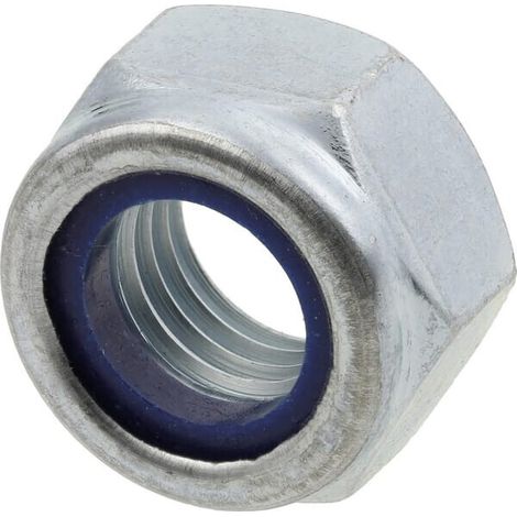 Tuerca hexagonal autoblocante DIN 985 M12 x 1,50 acero cincado clase 10 UNIVERSAL 985121510 (1/2)