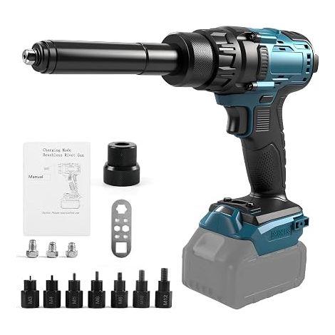 2 in 1 Cordless Rivet & Nut Gun for 18V (No Battery) (1/5)