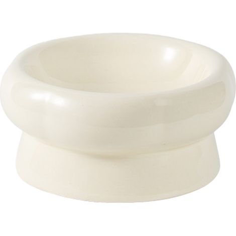 Bol En Céramique Pour Chat - Forme Pétales - Pieds Hauts Et Courts - Protection Colonne Cervicale - Lot De 2