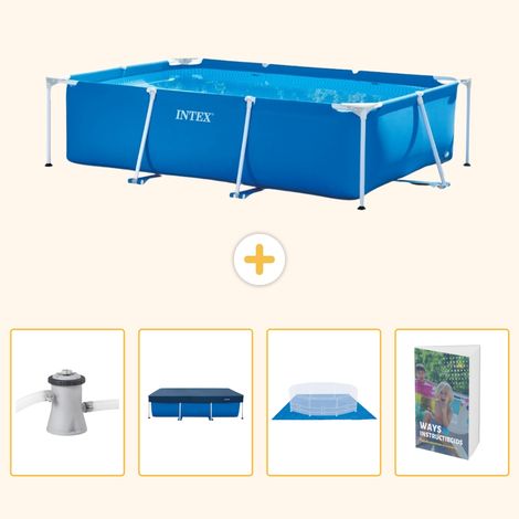 Intex Piscine Tubulaire Rectangulaire - 260x160x65 cm - 5-pièces SCB117 (1/5)