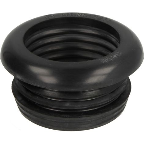 Raccord en caoutchouc cannelé DN50 diamètre 60 mm int. x diamètre 75 mm ext.