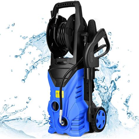Goplus – Nettoyeur haute pression électrique 1400W – Pression 140 bar – Débit 300 L/H – Tuyau 5m – Buses réglables pour nettoyage efficace (1/5)